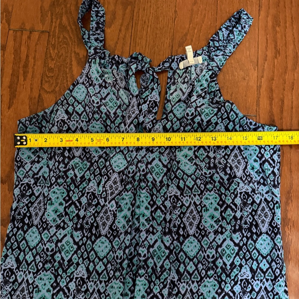 Joie Teal and Black Patterned Dress - Picture 5 of 7